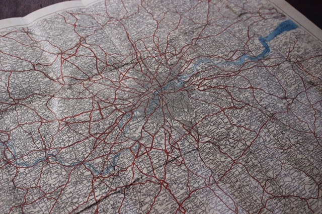 英国ヴィンテージのロンドンの地図